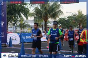 Very satisfied with my 02:17:30 finish. No injuries and the weather was good. Photo credit: Pinoy Runners.